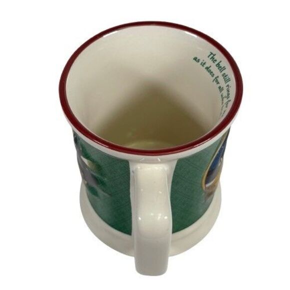Polar Express Hot Chocolate Believe Ticket 3D Raised Design Coffee Mug Cup Train - Picture 7 of 10